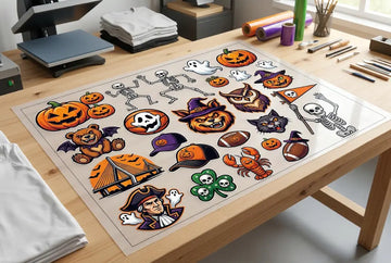 Best Halloween DTF Gang Sheet Designs for Boston School, Team, and Small Business Bulk Shirt Orders