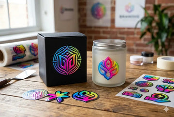 Hyper Color 9 Version: Raised UV DTF Transfers for Custom Branding, Labels, Stickers, and Product Packaging
