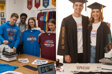 School & University Spirit Wear: Using DTF for Club & Grad Apparel