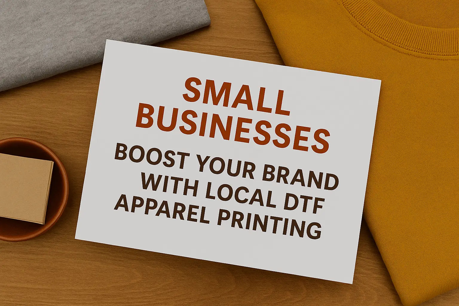 Small Businesses: Boost Your Brand with Local DTF Apparel Printing