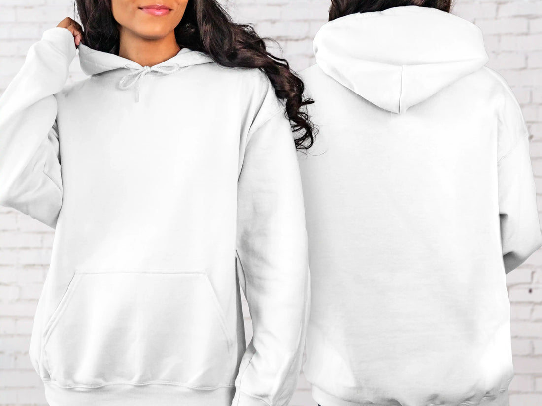 Gildan® 18500 Adult Hooded Sweatshirt White 