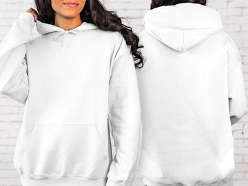 Gildan® 18500 Adult Hooded Sweatshirt White 