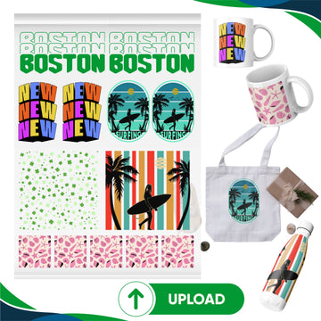 Custom Sublimation Gang Sheet 30" Wide | Upload Your Design | Full Color Transfer